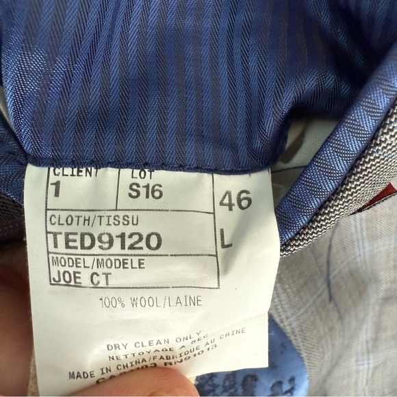 Ted Baker Light Gray Checkered Blazer - Picture 14 of 14